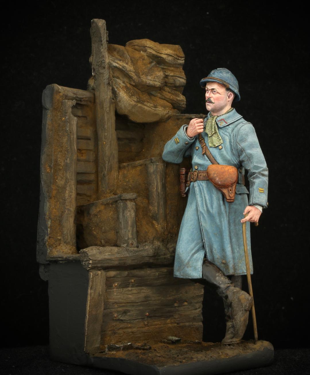 Model Cellar WWI French Officer 1916 figurino ufficiale francese