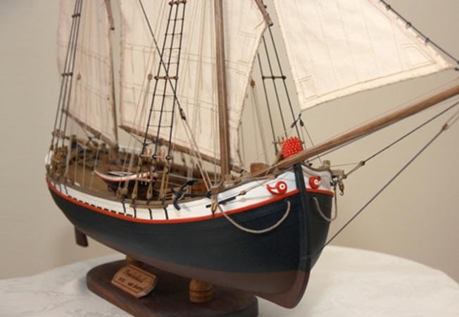 MarisStella Trabaccolo 1:32 kit nave legno interni arredati
