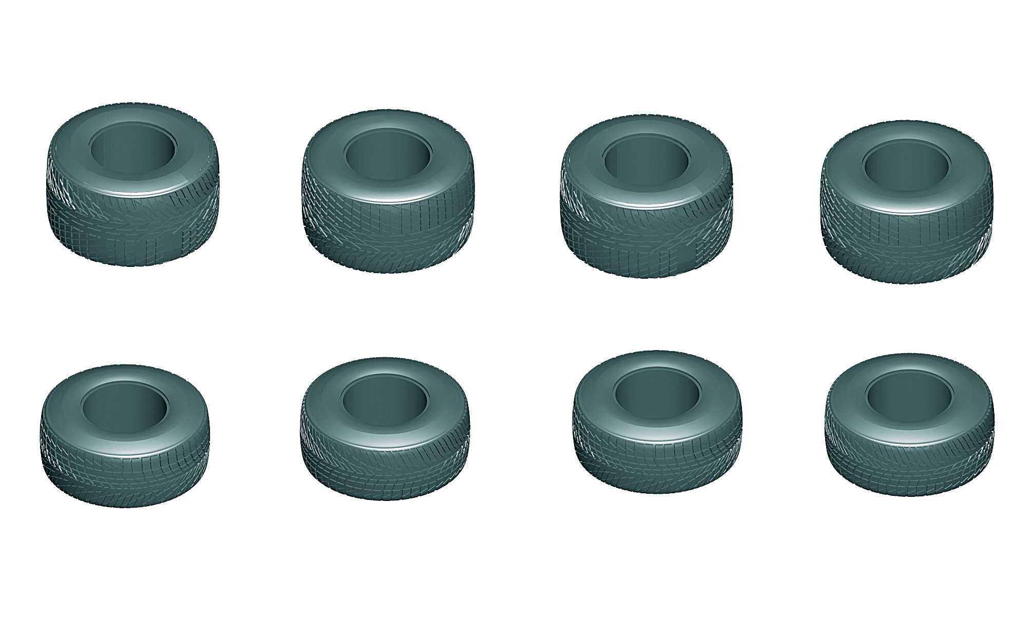 Tameo PWT 19 gomme pioggia 1/43 2 set