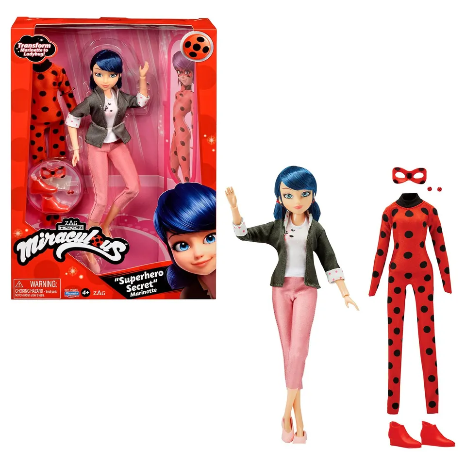 Bandai Miraculous Marinette Ladybug bambola 26 cm 2 outfit articolata