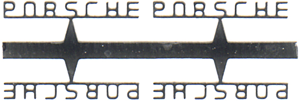 Tameo FT 24 decal scritta Porsche 12 pezzi