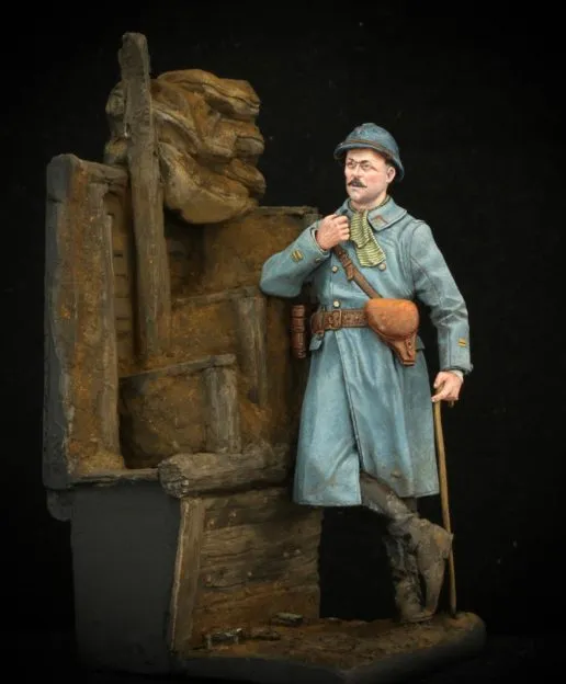 Model Cellar WWI French Officer 1916 figurino ufficiale francese
