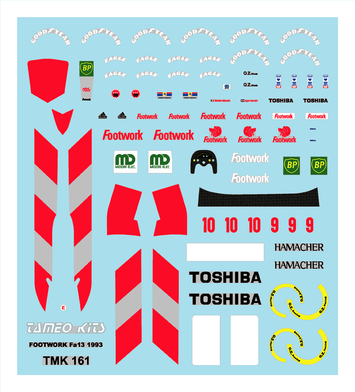 Tameo Kits TMK 161 kit montaggio scala 1/43