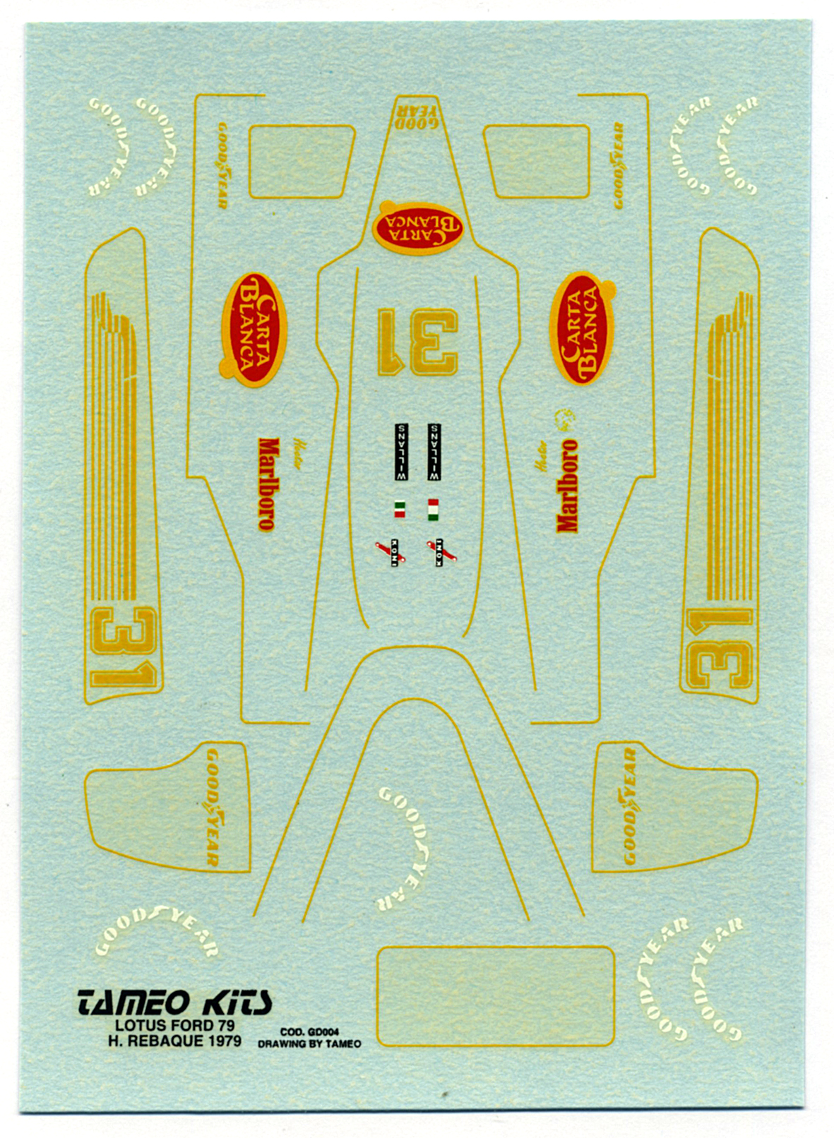 Tameo Kits TMK 176 Kit Montaggio 1/43 Metallo
