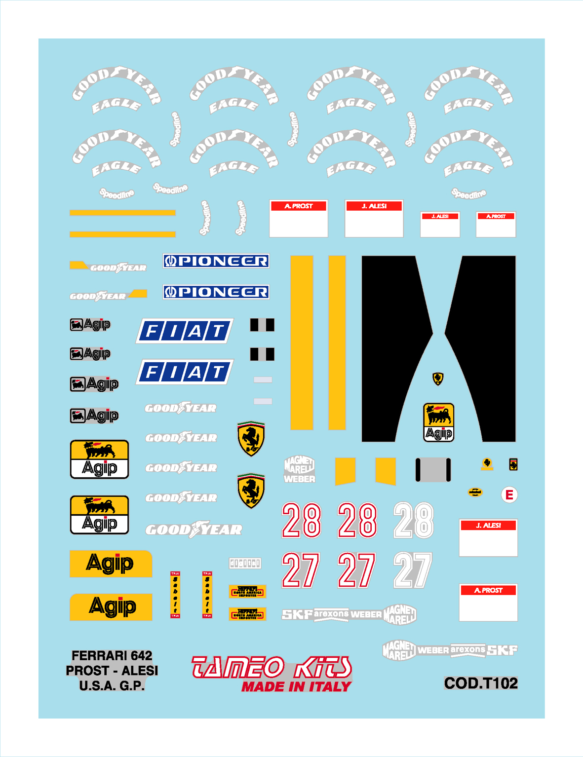 Tameo Kits TMK 136 kit montaggio 1/43 da verniciare