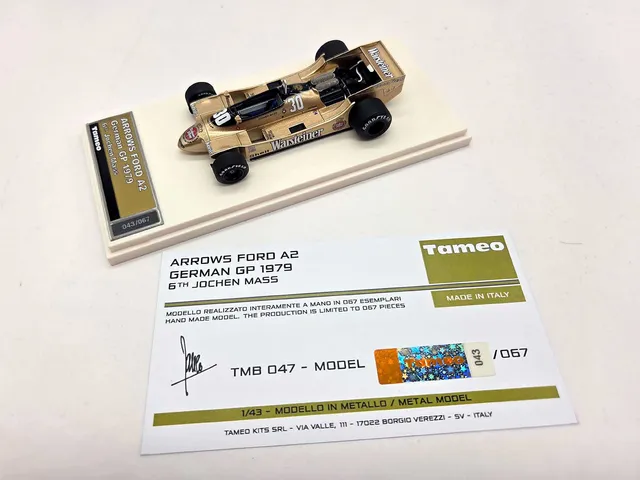 Tameo Kits TMB 047 Arrows A2 1979 modello scala 1/43
