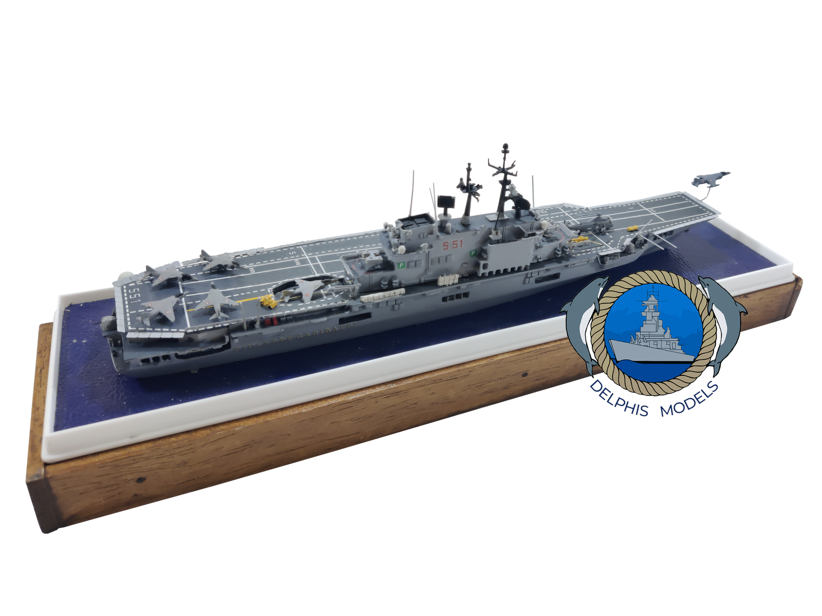 Delphis Models Garibaldi 1/700 modello montato con teca mare