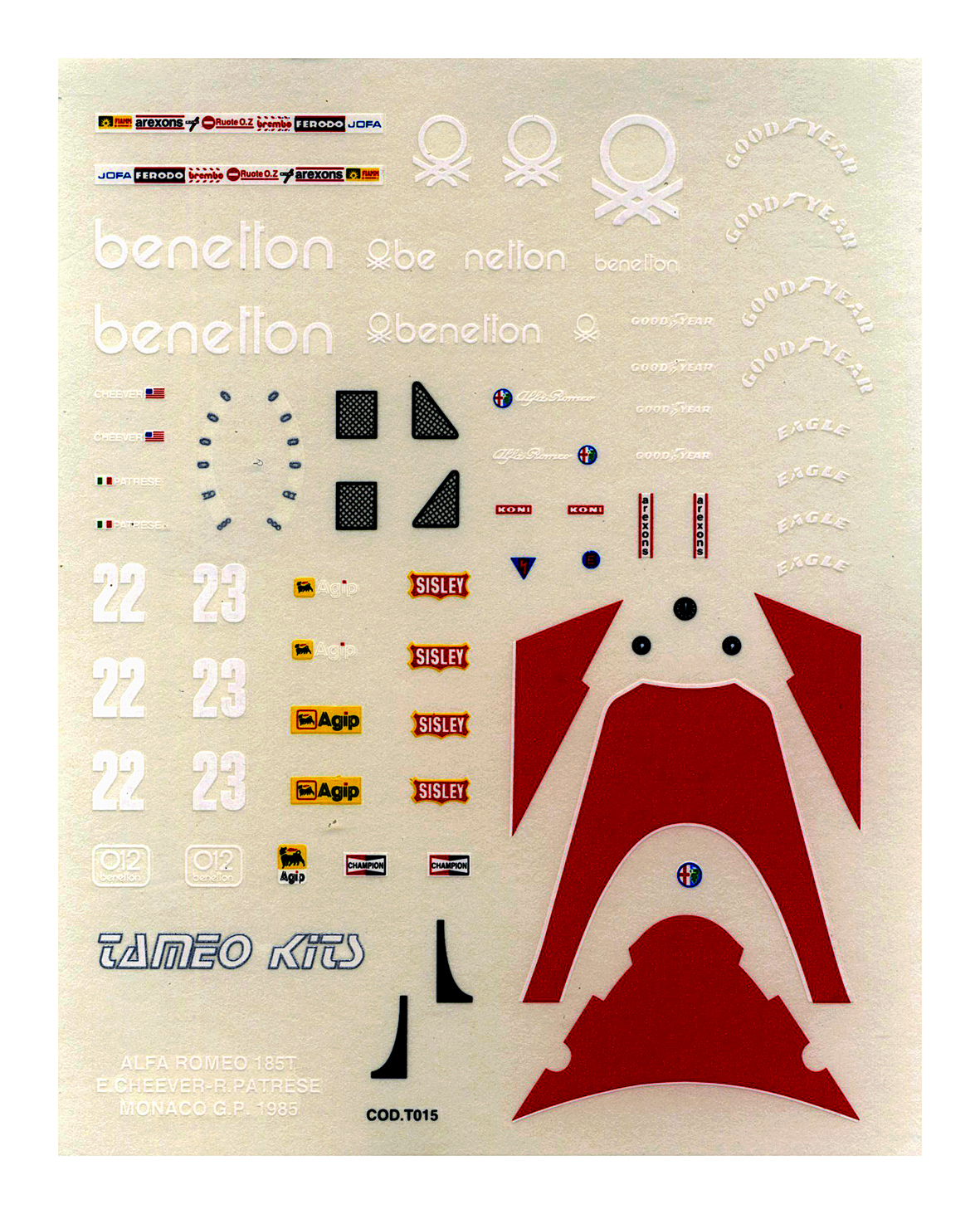 Tameo Kits TMK 021 kit 1/43 monoposto