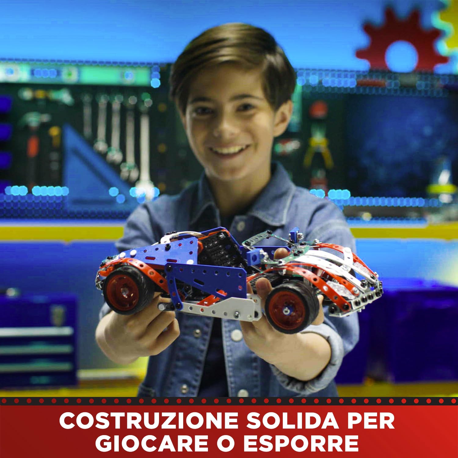 Meccano Valigetta Costruzione 5 in 1 kit 437 pezzi metallo