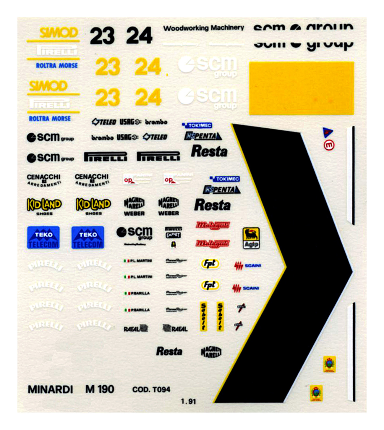 Tameo Kits TMK 126 kit auto 1/43 in metallo