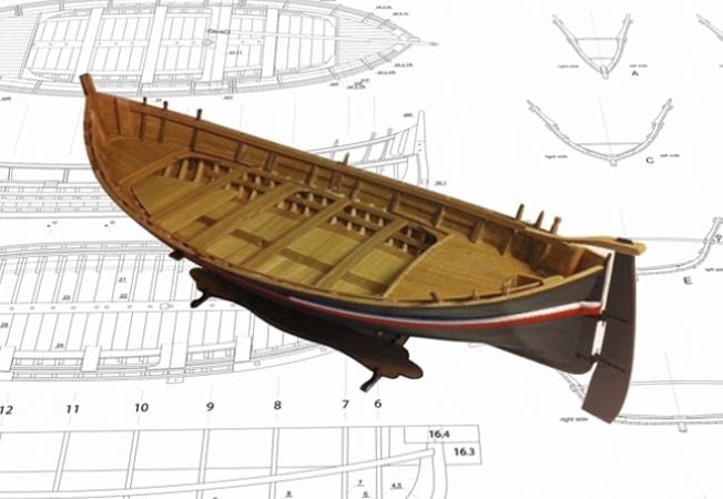 MarisStella Falkusa 1:20 kit nave legno 70,4 cm vele
