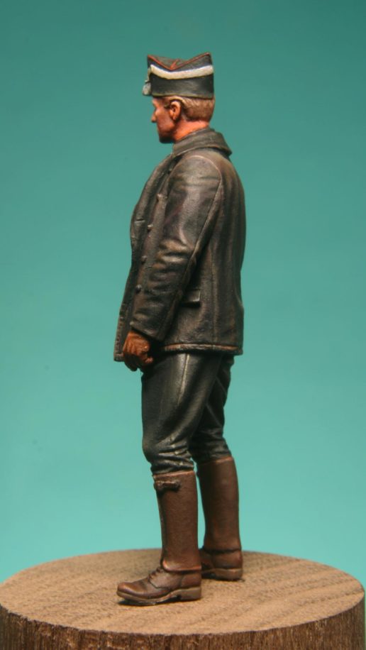 Model Cellar WWI Belgian Armored Car Crewman 2 figurino carrista