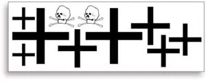 SIG German Crosses decalcomanie aerei anticalore