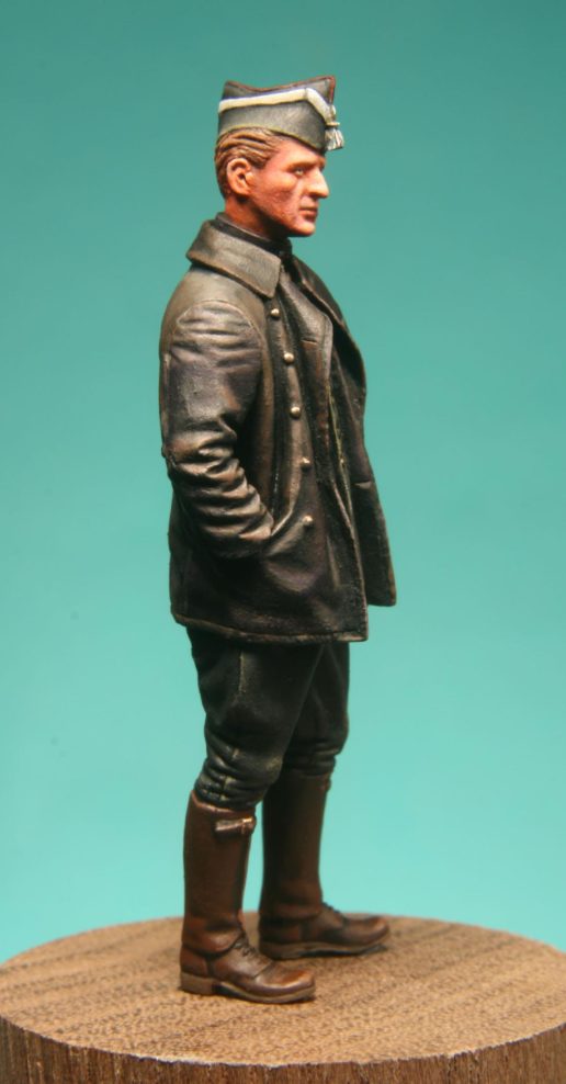 Model Cellar WWI Belgian Armored Car Crewman 2 figurino carrista