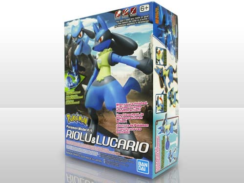 Bandai Pokémon Riolu Lucario figure articolate 12 cm