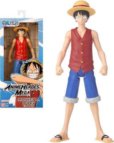 Bandai Anime Heroes Mega Luffy action figure 30 cm snodata
