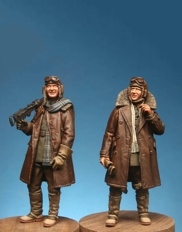 Model Cellar WWI British Pilot Lewis Gunner Combo figurini piloti