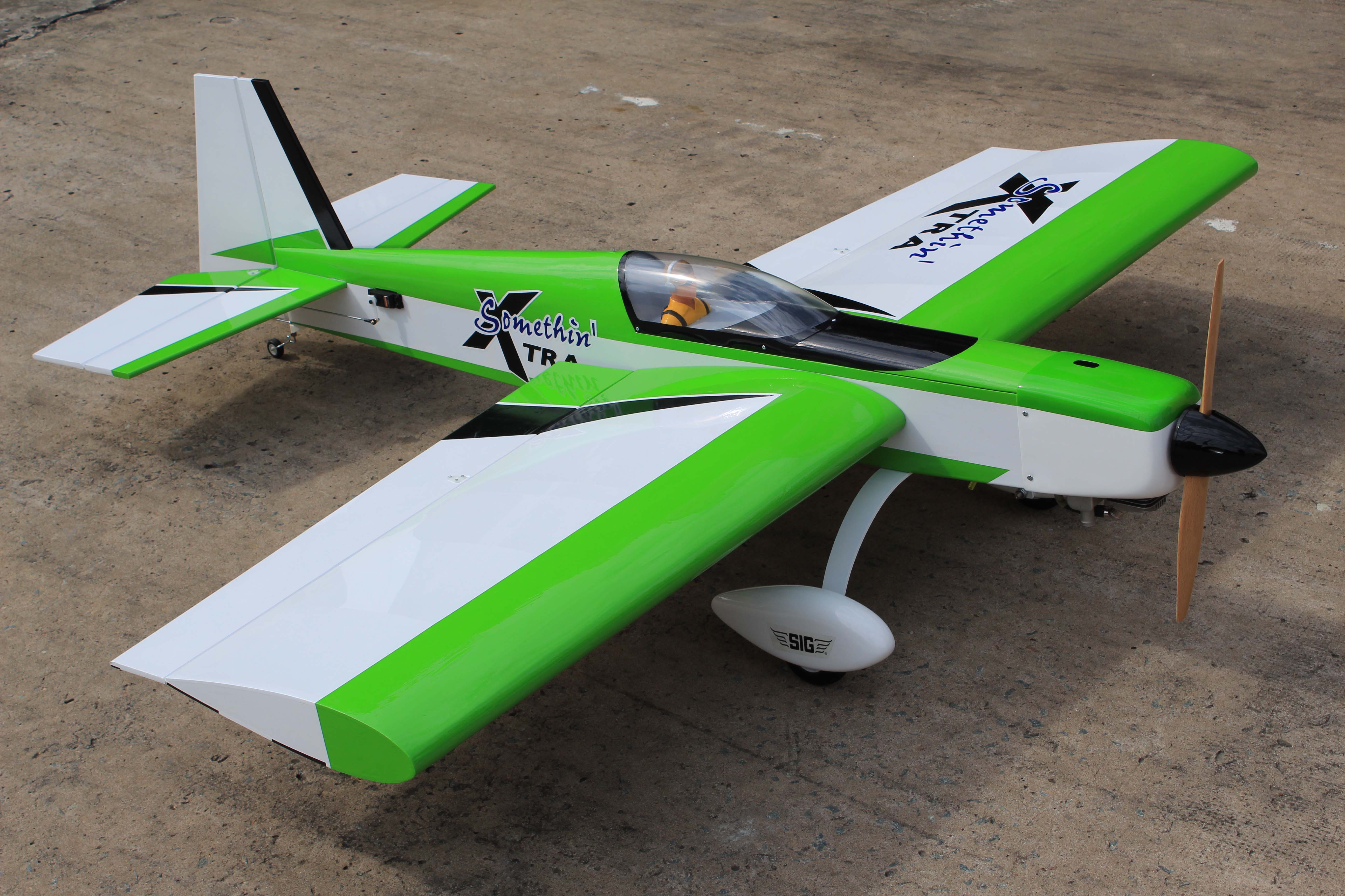 SIG Somethin Xtra 60 EG ARF aereo verde acrobazia