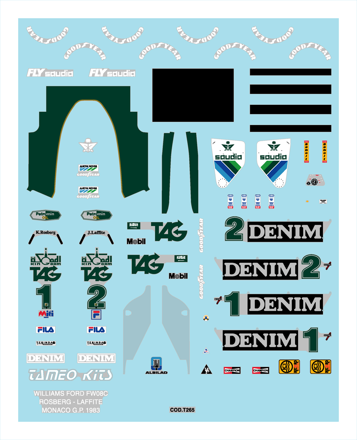 Tameo Kits TMK 288 kit auto 1/43 da verniciare