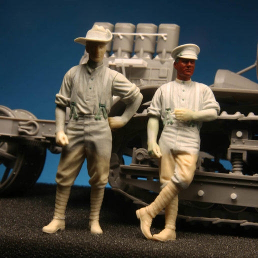 Model Cellar WWI British Australian Artillery Crew figurini artiglieria