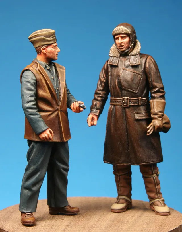 Model Cellar RFC Pilot Mechanic Combo figurino WWI