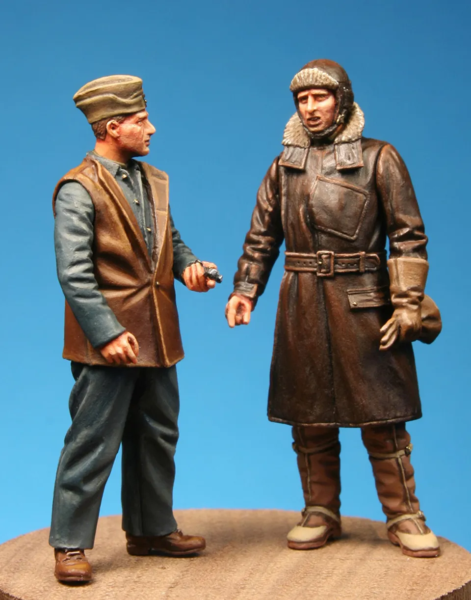 Model Cellar RFC Pilot Mechanic Combo figurino WWI