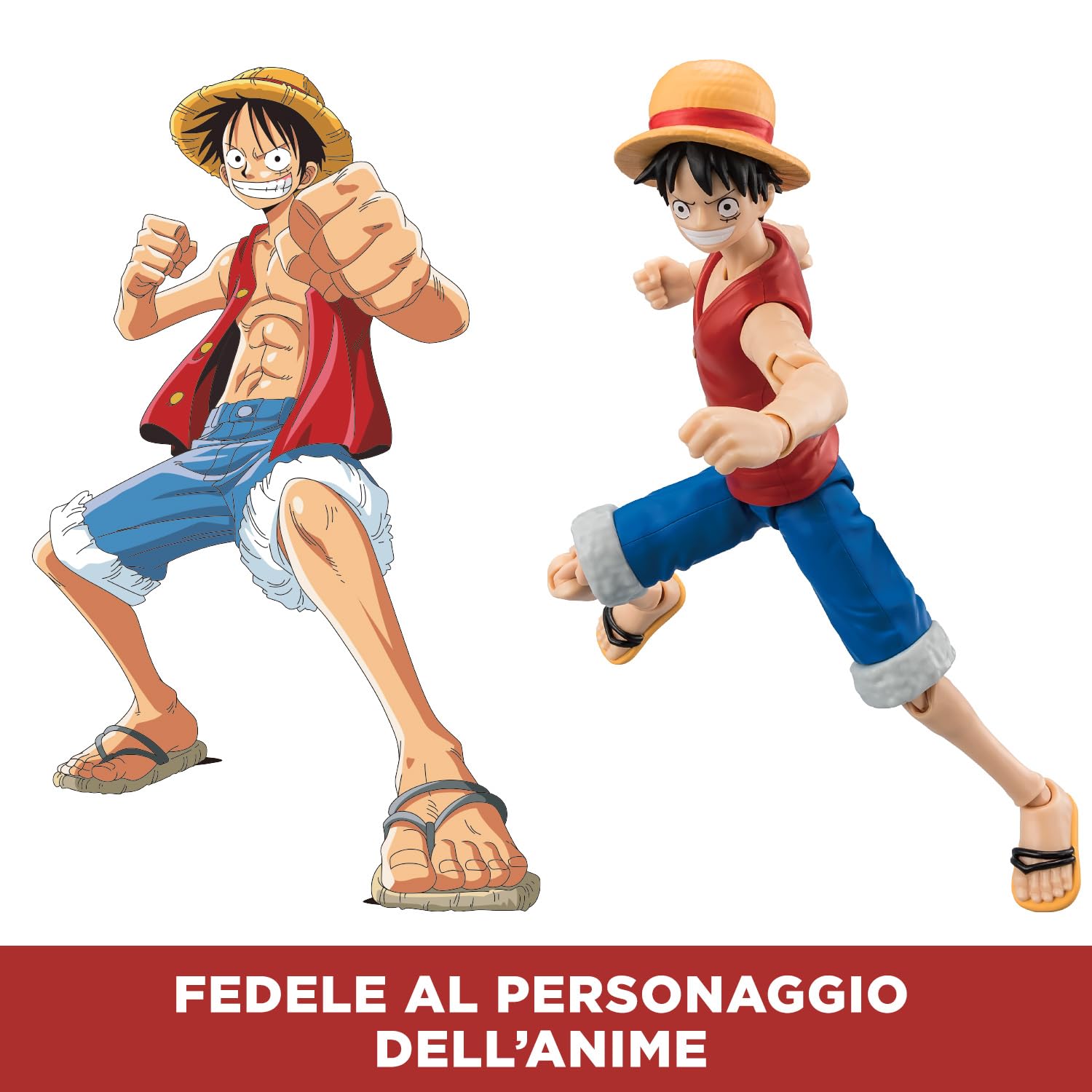 Bandai Anime Heroes 37056 action figure Luffy East Blue 17 cm