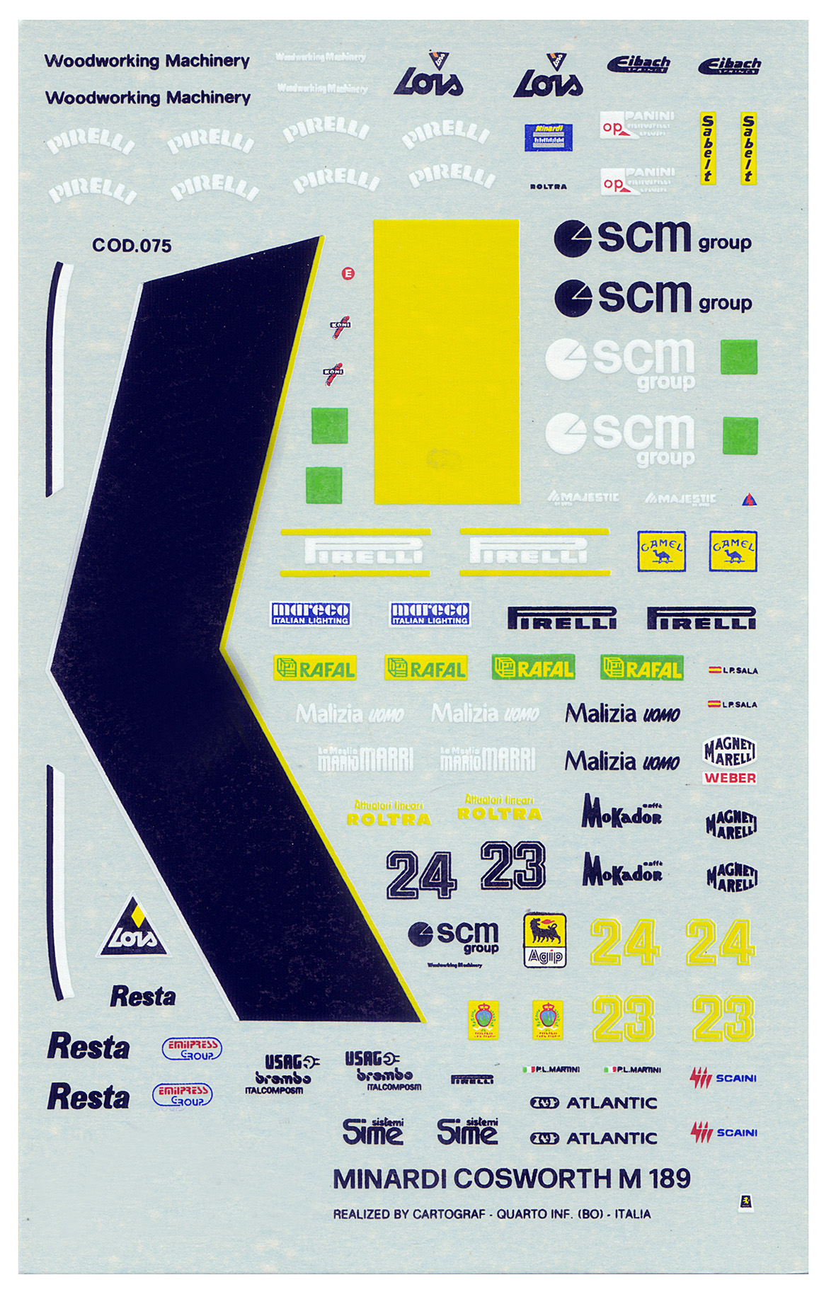 Tameo Kits TMK 104 kit modello 1/43 da verniciare