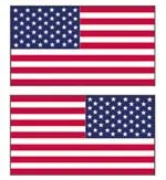 SIG Flag Decals Adesivi Bandiera Americana