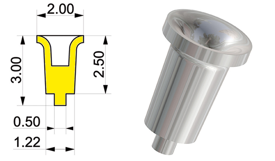 Tameo PG 05 tromboncini aspirazione 1 mm 12 pezzi