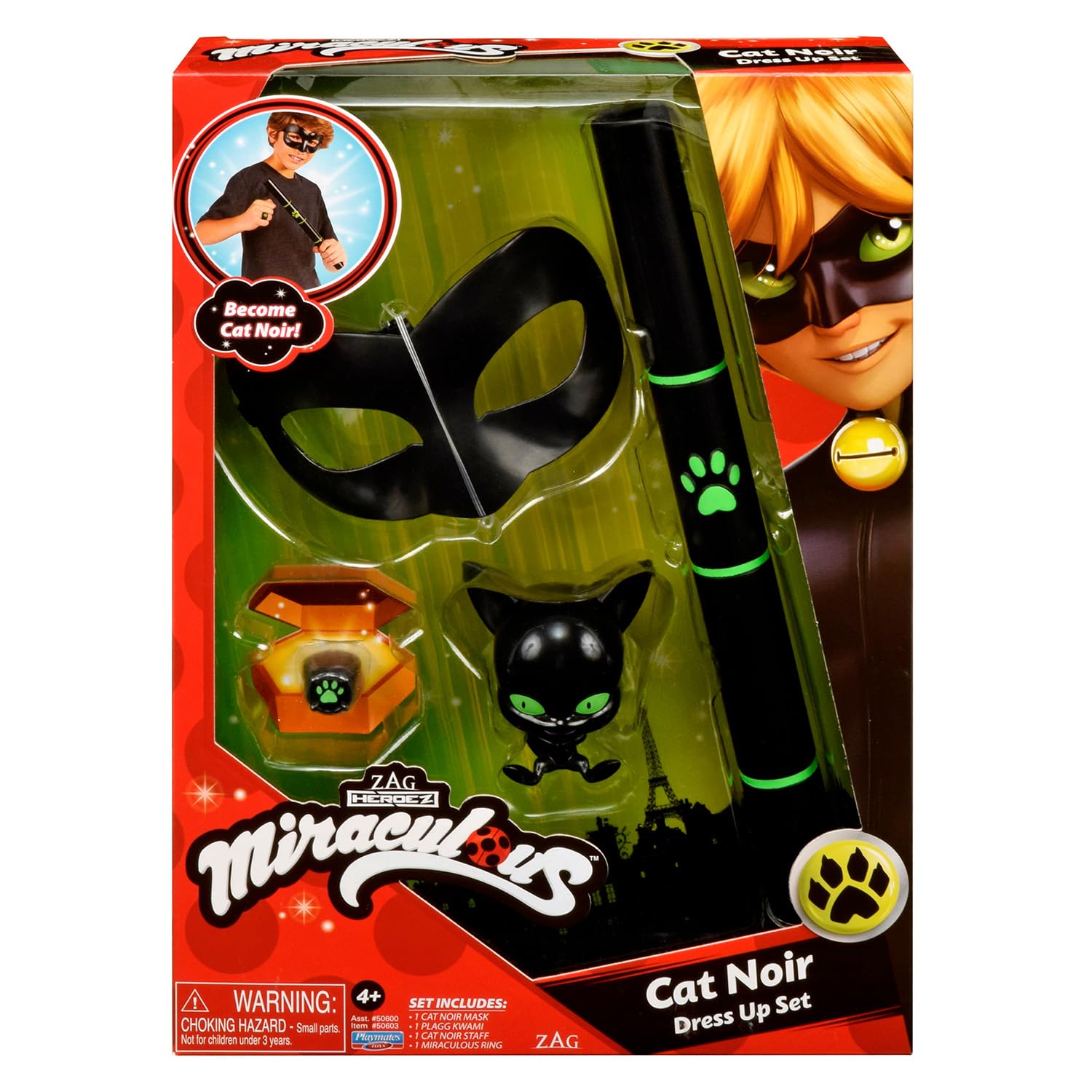 Bandai Miraculous Chat Noir set travestimento bambino