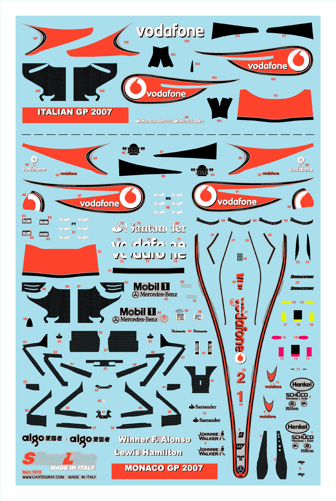 Tameo SLK 053 kit montaggio Silver Line