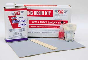 SIG Finishing Resin Kit resina da pennello per balsa