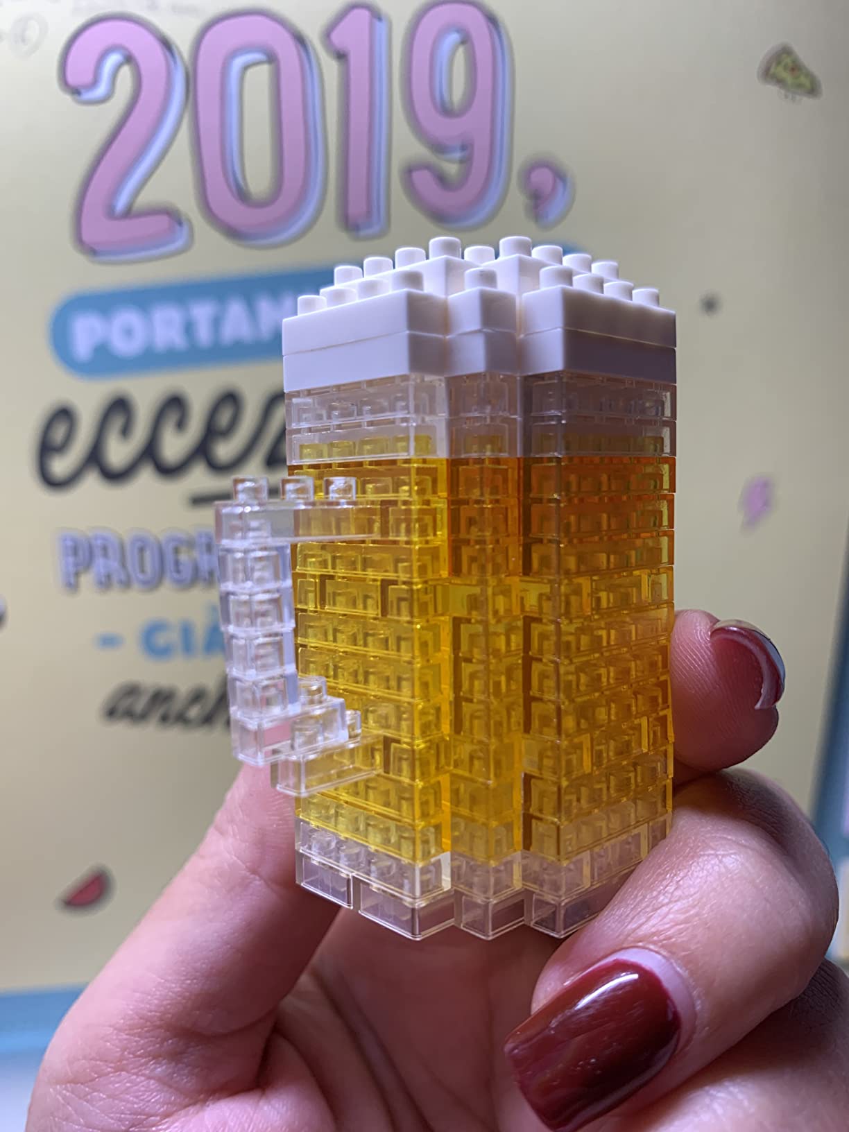 Bandai Nanoblock NBC245 boccale birra set mattoncini