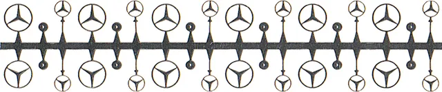 Tameo Kits FT 22 set stemmi Mercedes 24 pezzi