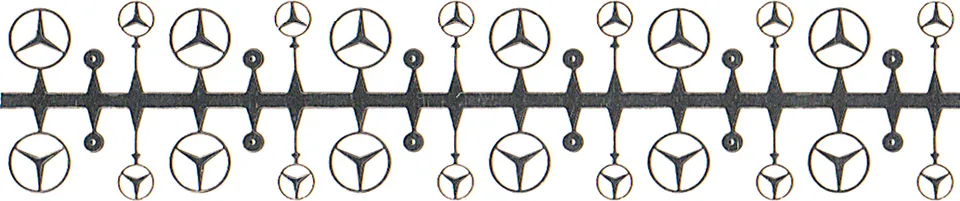 Tameo Kits FT 22 set stemmi Mercedes 24 pezzi
