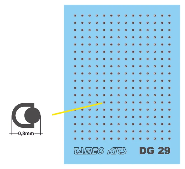 TAMEO Kits DG 29 Gancio Cromato Tipo D 252 Pezzi