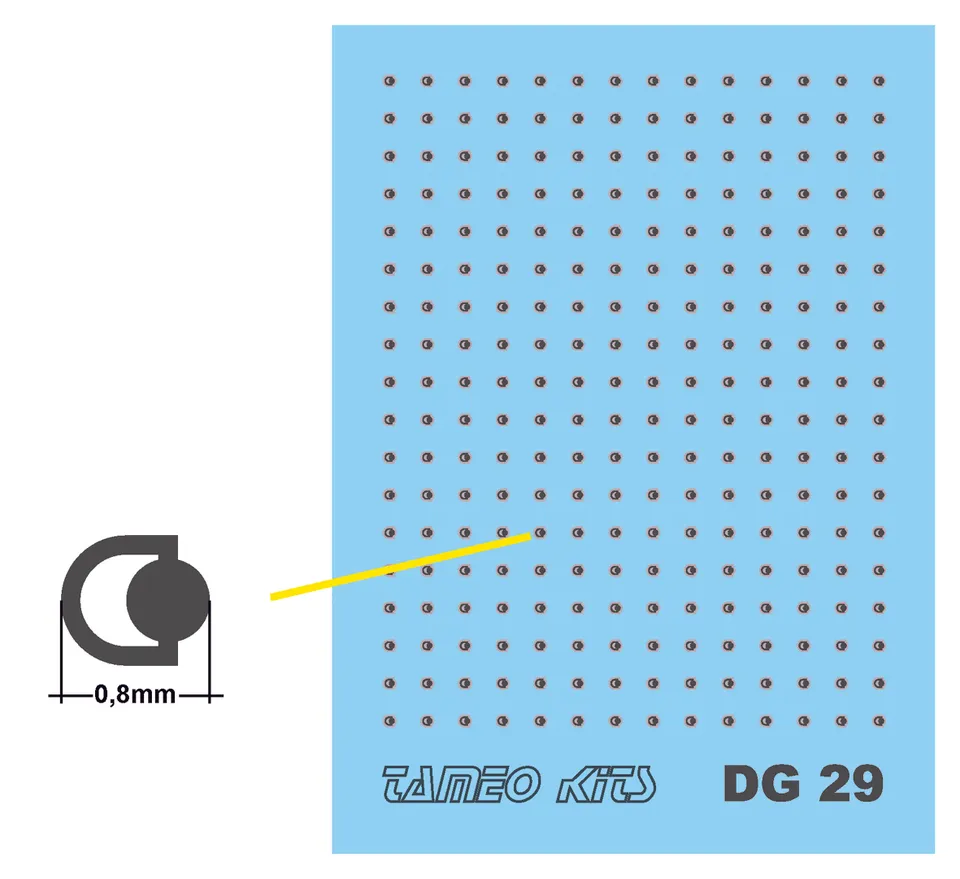 TAMEO Kits DG 29 Gancio Cromato Tipo D 252 Pezzi