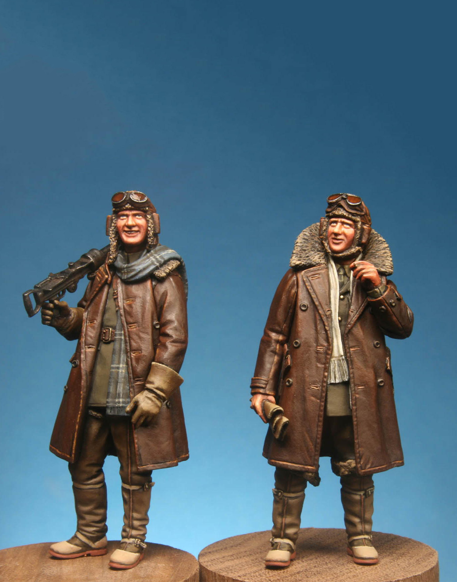 Model Cellar WWI British Pilot Lewis Gunner Combo figurini piloti
