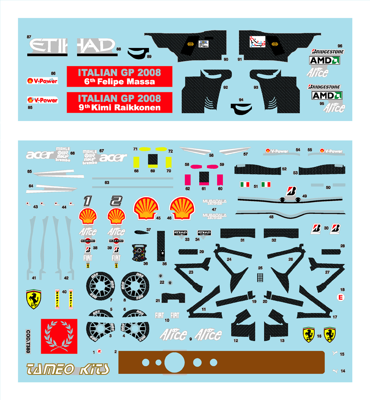 Tameo Kits TMK 380 kit scala 1/43 metallo