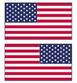 SIG Flag Decals Adesivi Bandiera Americana