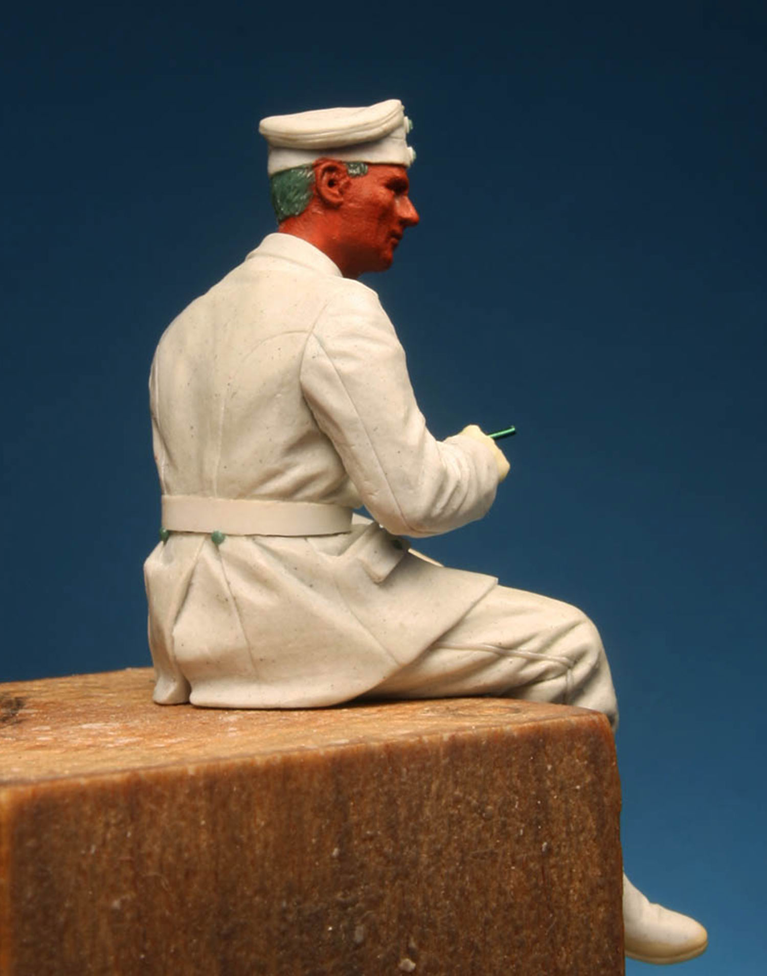 Model Cellar WWI German Seated figurino fanteria