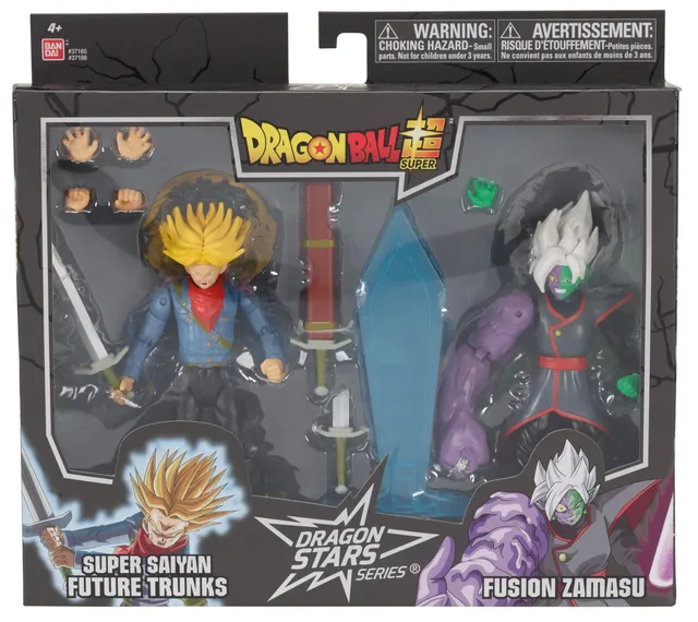 Bandai Dragon Stars Trunks vs Zamasu action figure 17 cm 2 pezzi snodata