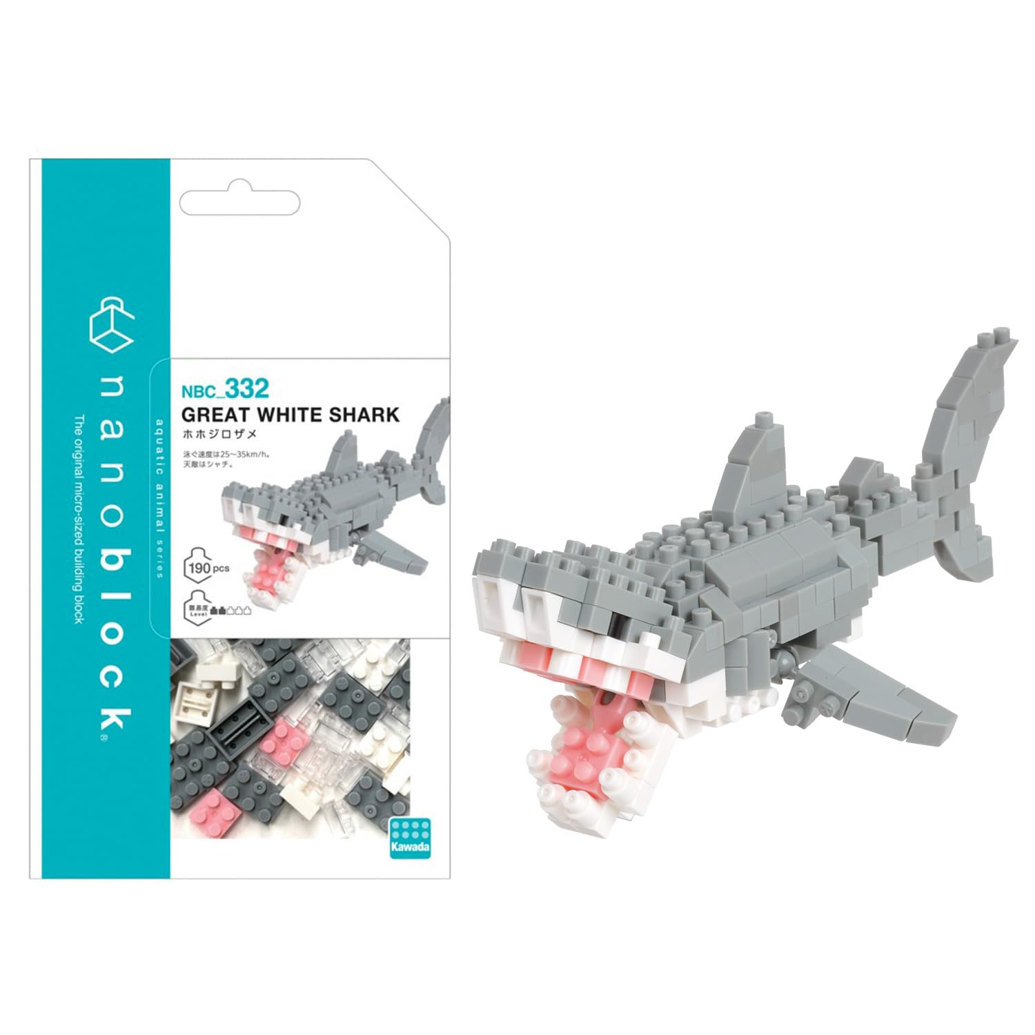 Bandai Nanoblock NBC204 fenicottero rosa set mattoncini