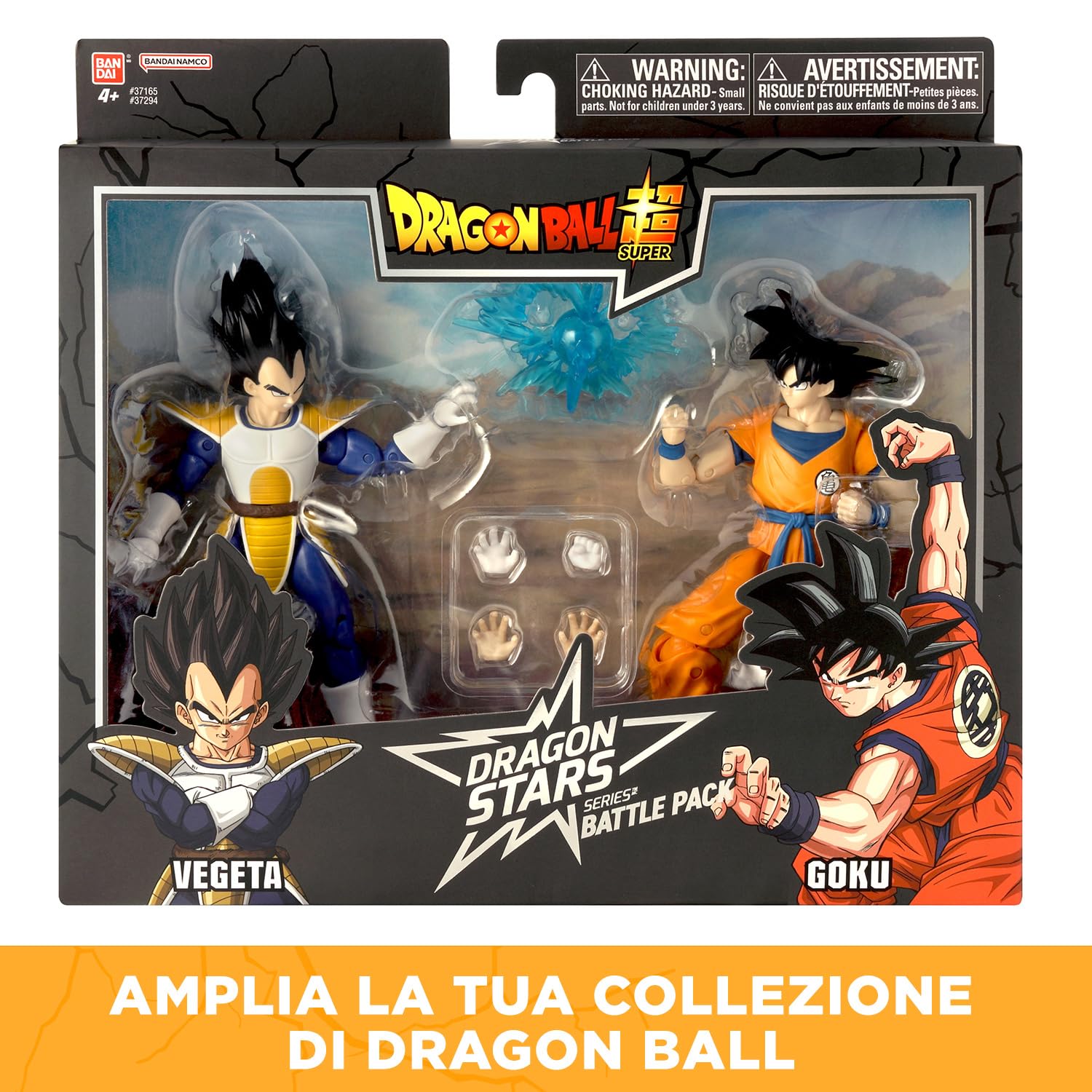 Bandai Dragon Stars Vegeta vs Goku action figure 17 cm pack 2
