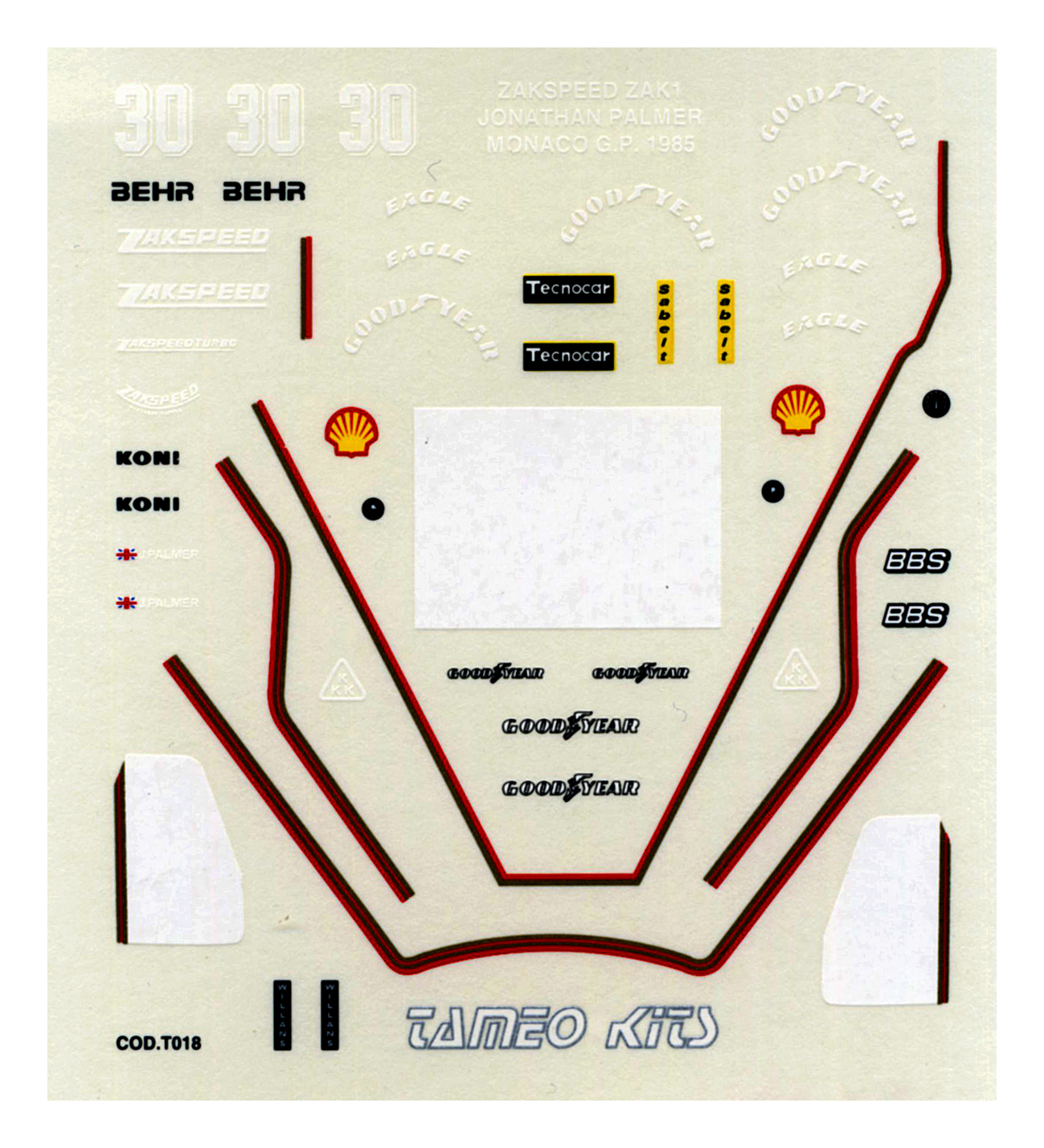 Tameo Kits TMK 024 kit montaggio 1/43 metallo