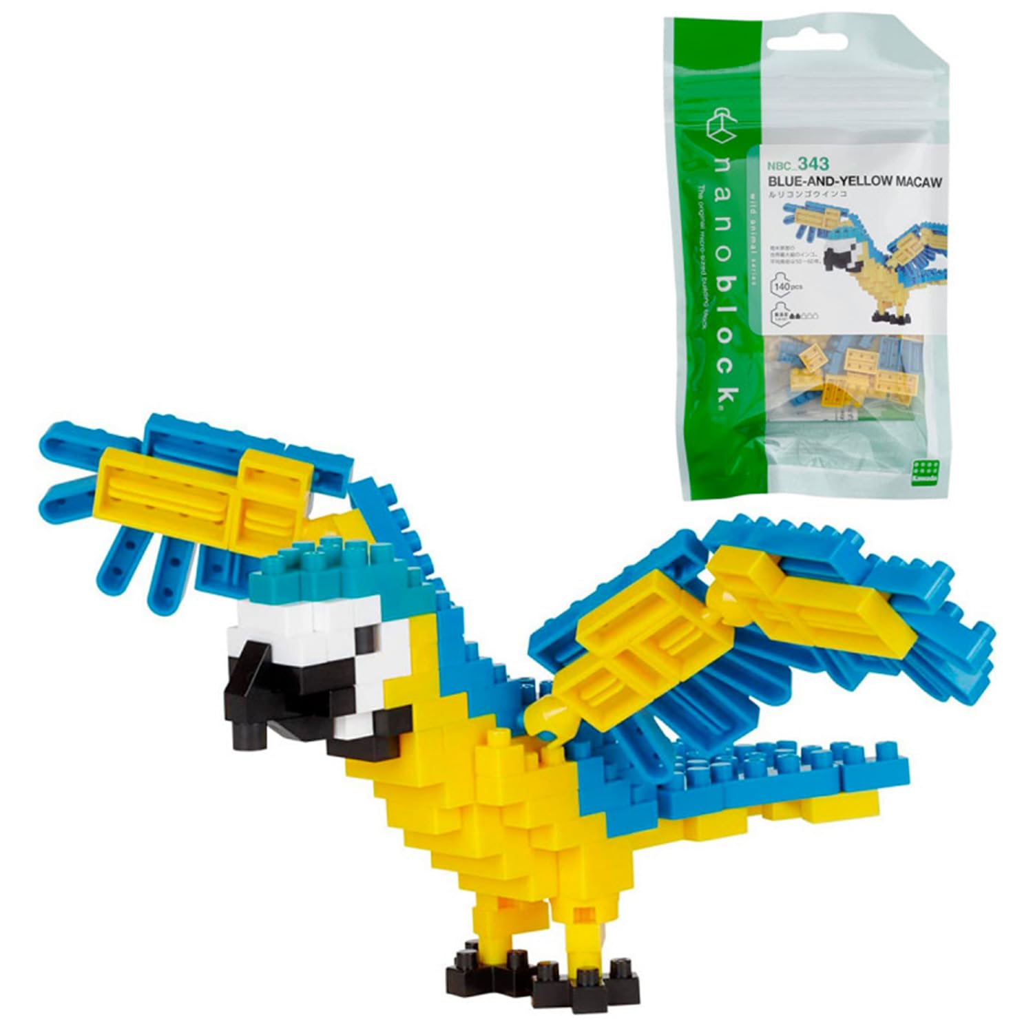 Bandai Nanoblock NBC204 fenicottero rosa set mattoncini