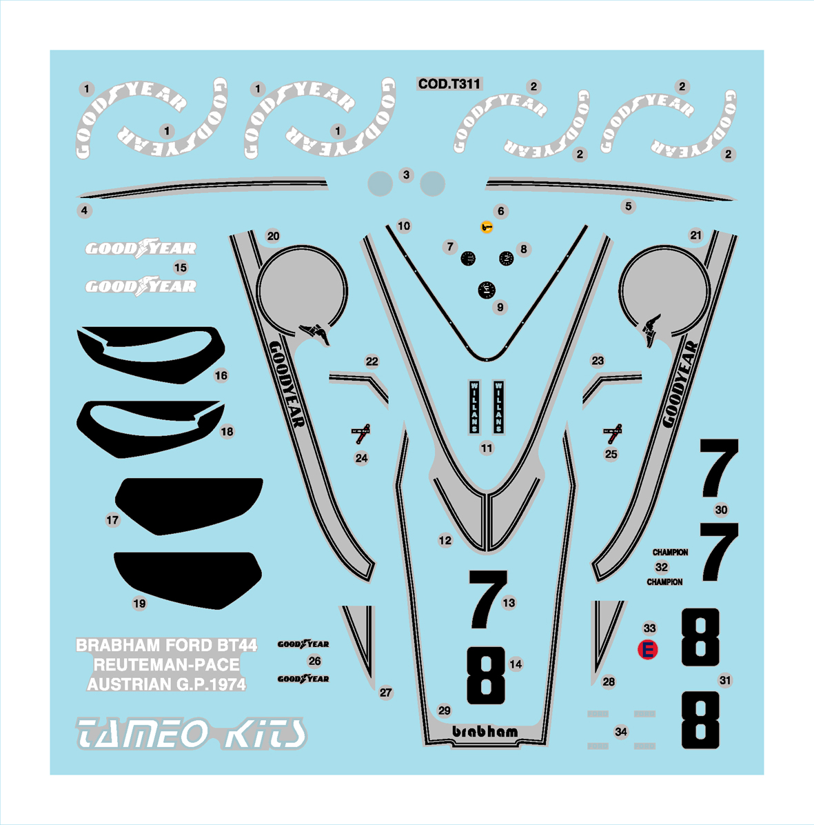 Tameo Kits TMK 324 kit montaggio 1/43 metallo