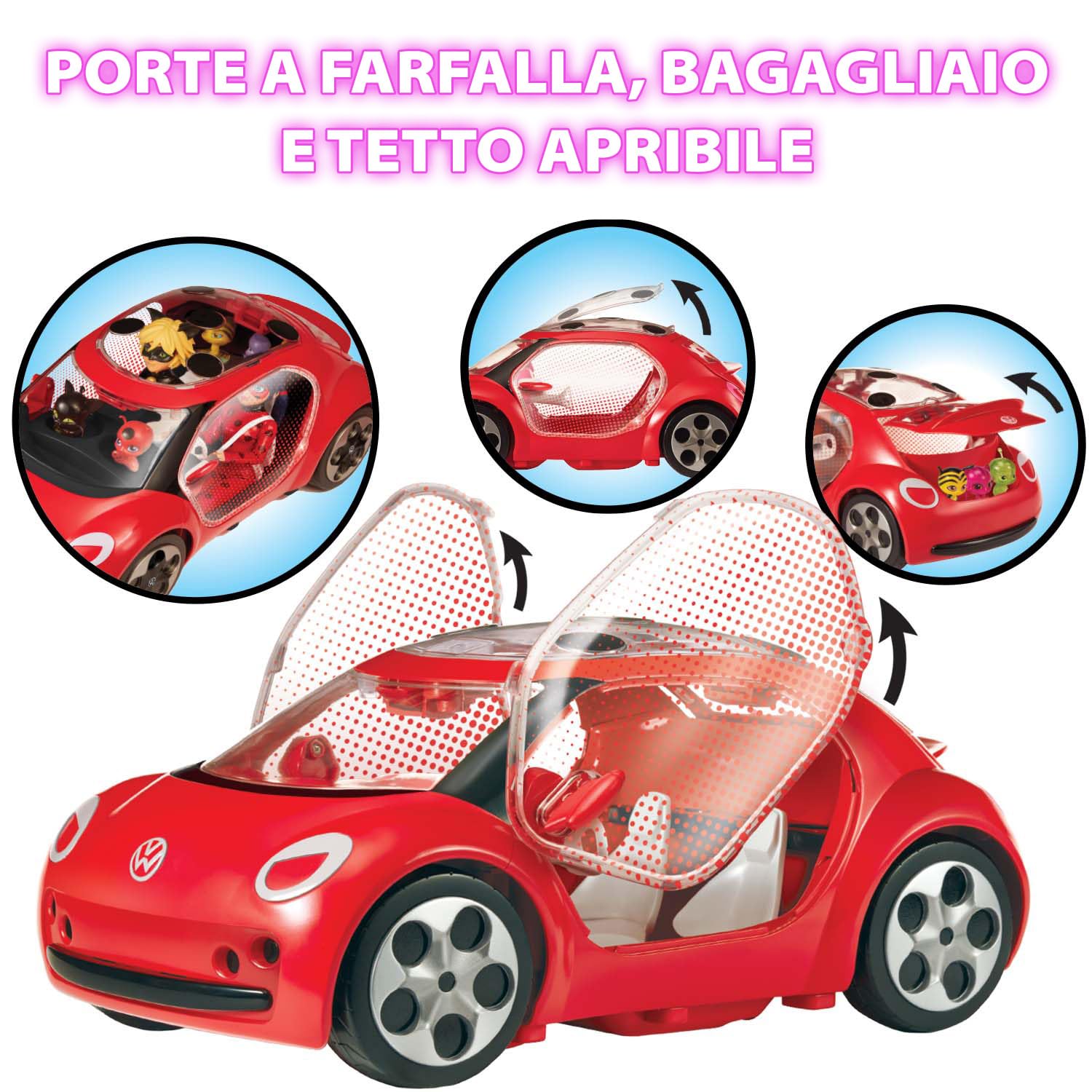 Bandai Miraculous Ladybug e-Beetle auto giocattolo Film