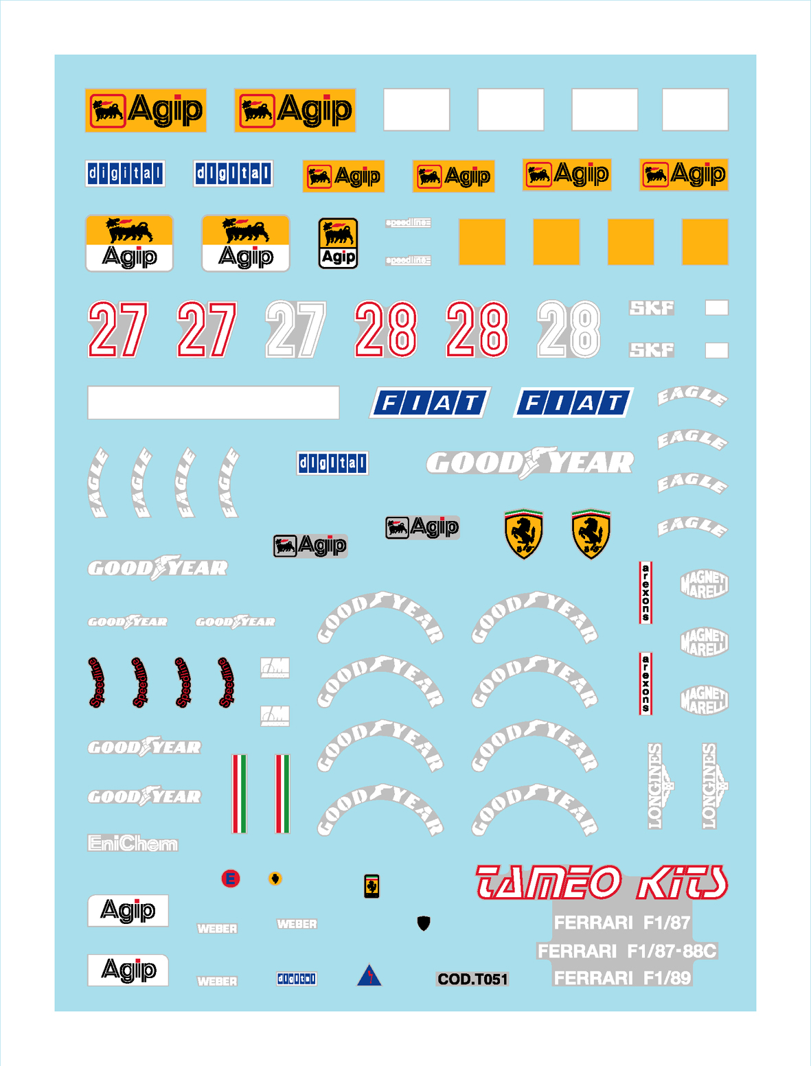 Tameo Kits TMK 056 Kit Montaggio 1/43 da Verniciare
